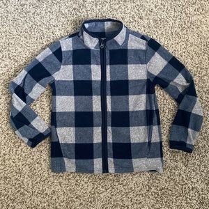 Oshkosh Plaid Micro-fleece Zip up Jacket